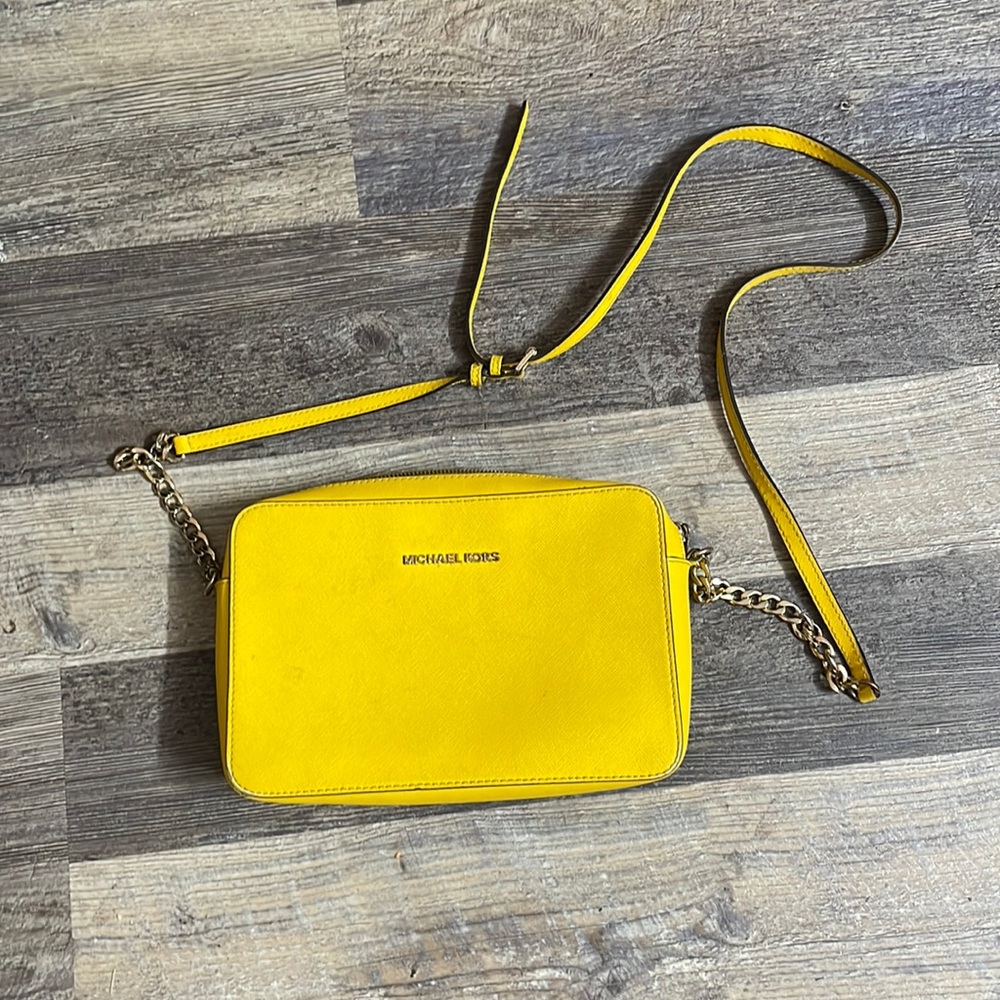Yellow Michael Kors Crossbody